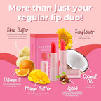 Watermelon Tinted Lip Balm and Strawberry Sugar Lip Scrub Stick Duo - Image 3
