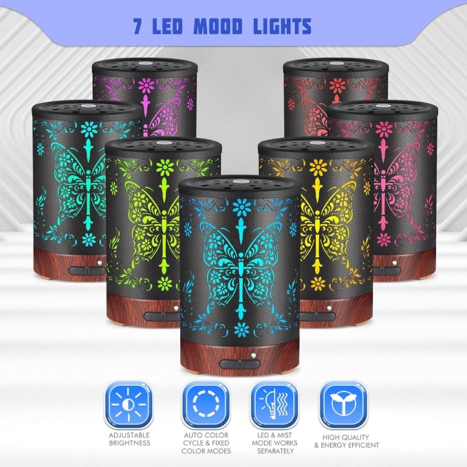 Metal Essential Oils Diffuser 150ML - Image 2