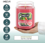 Candle-lite Scented Candles, Juicy Watermelon Slice, 18 oz Jar, Proudly Poured - Image 4