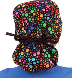 Sparkling EARTH Big Hair Ponytail Classic Surgical Style Scrub Working Cap - Image 2