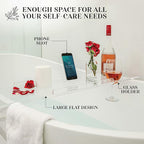 34" Supreme - Clear Acrylic Bathtub Tray Caddy Tub Shelf, Spa Board Luxury - Image 4