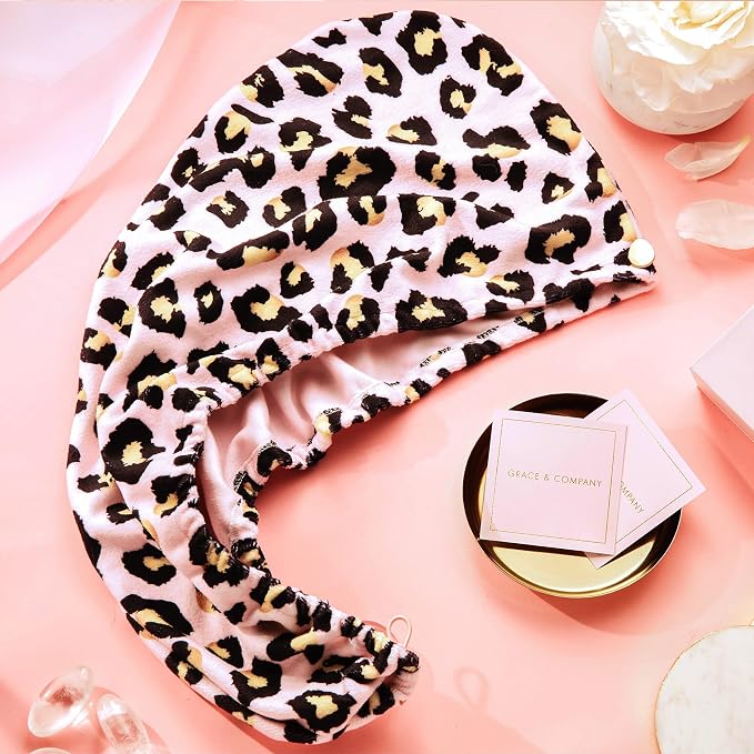 GRACE & COMPANY Luxe Micro-Cotton Hair Towel Wrap - Image 3