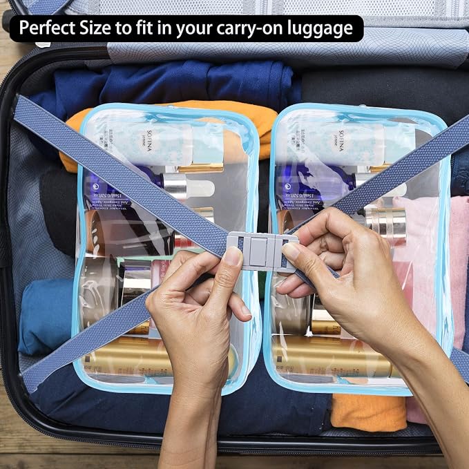 Tbestmax 10 Pcs Clear Cosmetic Bags Small Makeup Bags Portable Waterproof - Image 4