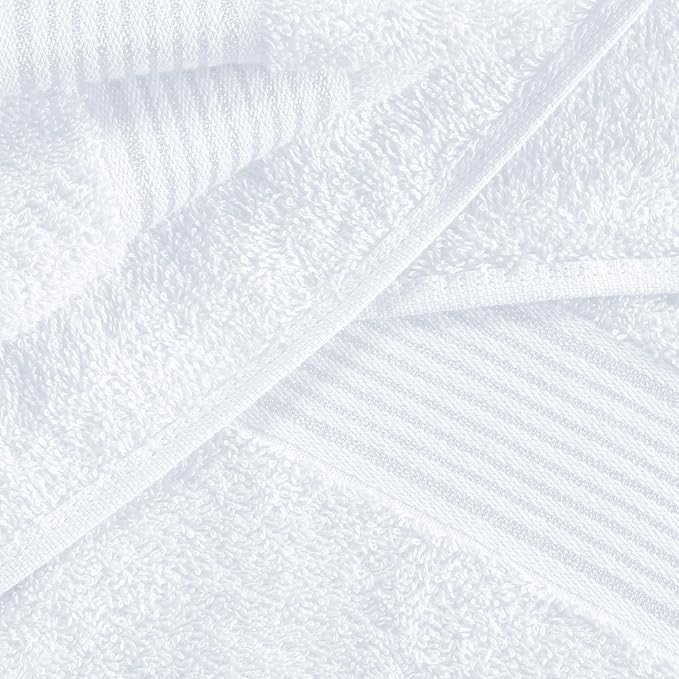 Elvana Home Cotton 2 Pack Oversized Bath Towel Set 28x55 inches, Large Bath - Image 2