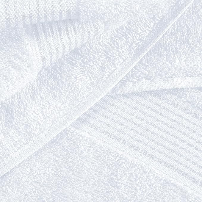 Belizzi Home 100% Cotton Towel Set, Contains 6 Soft Bath Towel, 6 Hand Towels - Image 2