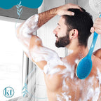 2 Pack Bath Body Brush Long Handle Back Shower Brush Exfoliating Back, and Feet - Image 6