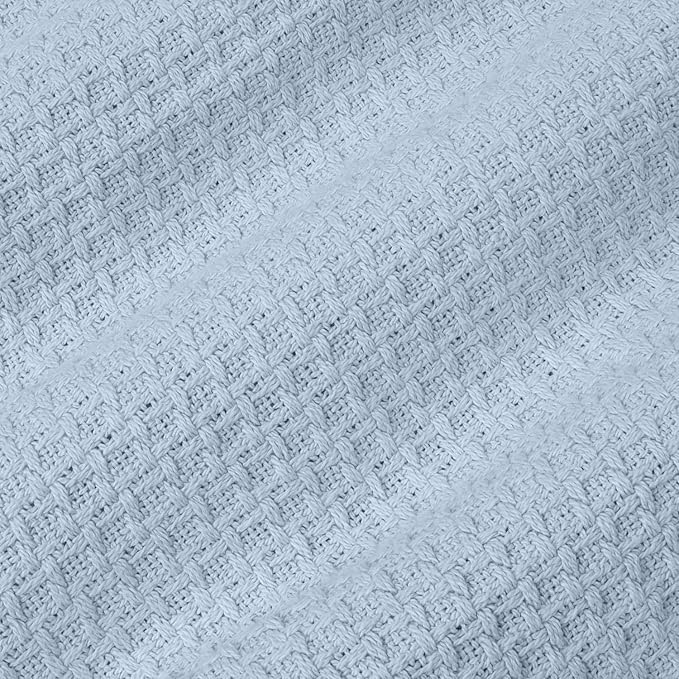 100% Fine Cotton Blanket Luxurious Weave Stylish Design Soft and Comfortable - Image 3