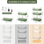 Akinbas 3 Tier Bathroom Organizer Countertop Makeup Perfume Tray Skincare - Image 2