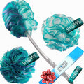 SHOWER BOUQUET 2-Sided-Loofah-Back-Scrubber & Bath-Sponge Set // by ShowerBouquet%C2%AE