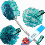 SHOWER BOUQUET 2-Sided-Loofah-Back-Scrubber & Bath-Sponge Set // by ShowerBouquet%C2%AE