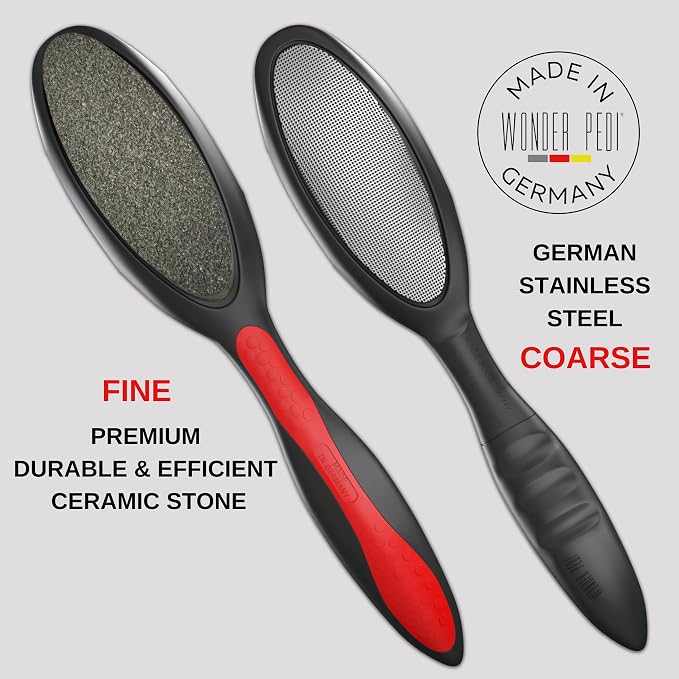 Made in Germany Ceramic Stone and Stainless Steel Foot File, Double Sided - Image 3