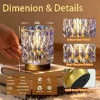 Battery Operated Table Lamps Timer, Mini Crystal Lamp - Image 5