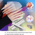 Disposable Zebra Nail Files 80/100 Grit 5 Inch Double Sided Emery Boards - Image 6