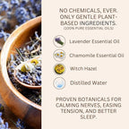 Stress Relief Pillow Spray, Lavander & Chamomile 100% Natural 2.0 Oz. Spray - Image 2