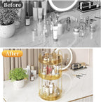 Rotating Makeup Organizer Countertop, Skincare Organizers, Spinning Perfume - Image 4