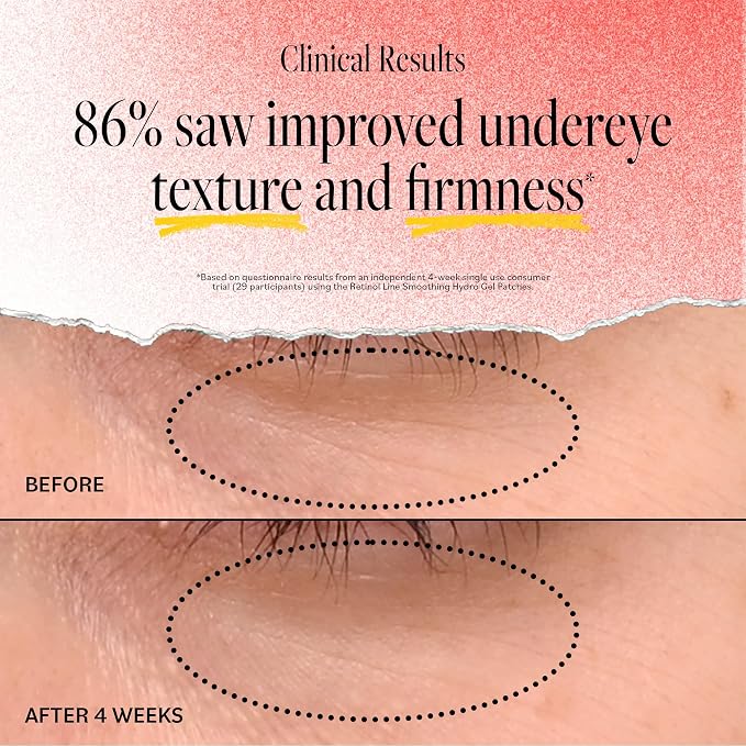 DERMA E Retinol + Bakuchiol Under Eye Patches Non-Irritating, Line Smoothing - Image 4