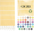 Cacala Lightweight and Thin Turkish Beach Towel 100% Cotton Sand-Free and by CACALA