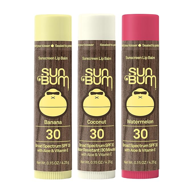 Sun Bum SPF 30 Sunscreen Lip Balm 3 Flavor Variety Pack - Image 6