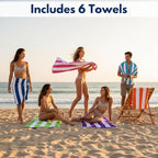 BolBom*S Beach Towels 6 Pack Large 30x60-100% Cotton Beach & Pool Towels Bulk - Image 2