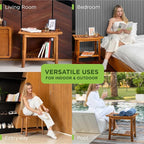 Premium 22" Teak Wood Shower Bench - Image 8