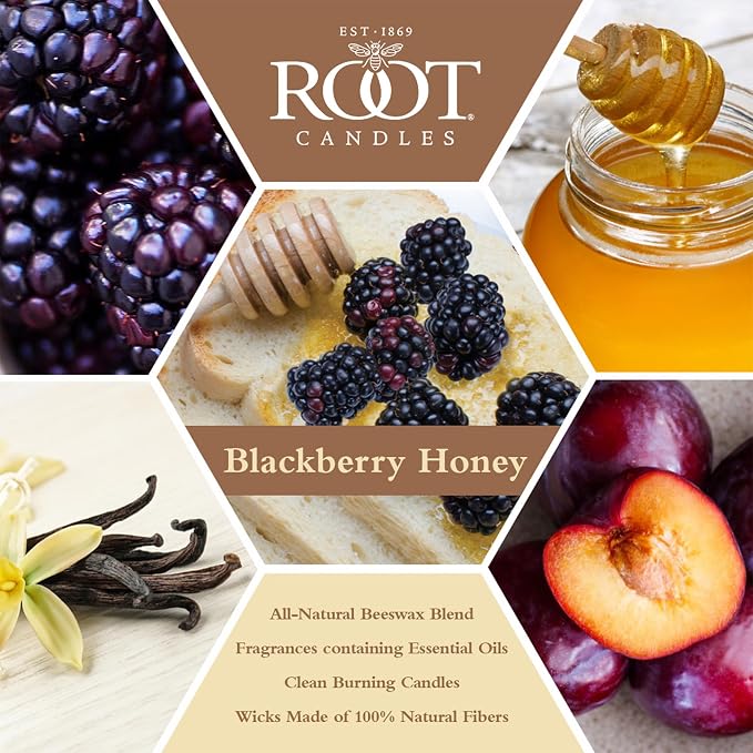 Root Candles Scented Candles Honeycomb Beeswax Blend Premium Handcrafted Candle - Image 3
