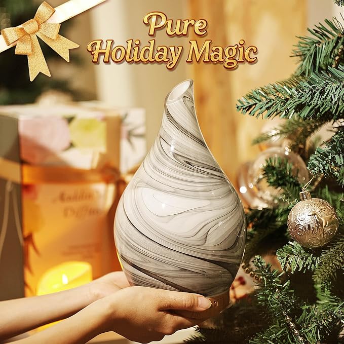 Porseme 280ml Essential Oil Diffuser Glass Color Changing Aroma Air Diffusers - Image 6