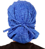 Sparkling EARTH Banded Bouffant Surgical Scrub Ponytail Working Caps and - Image 2