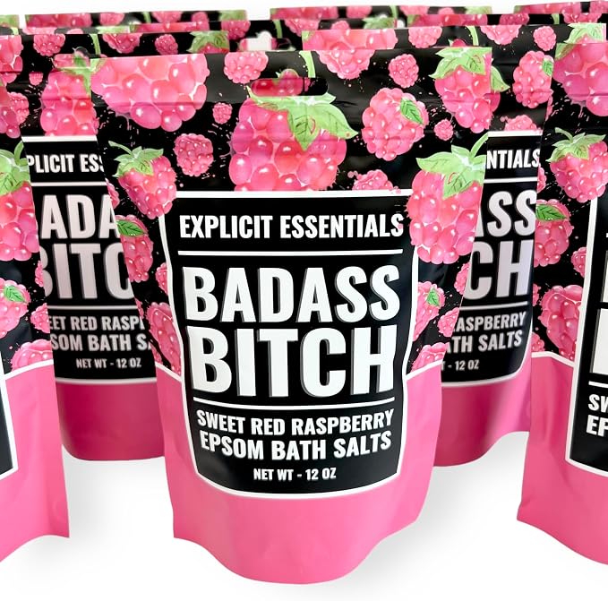 Explicit Essentials Bath Salts for Women, 12oz Raspberry Epsom Salts - Image 8