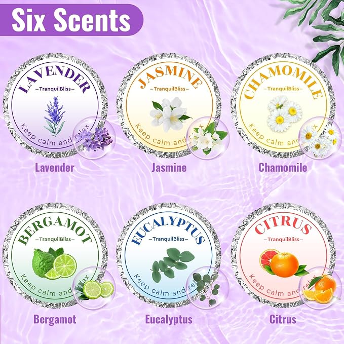 TranquilBliss Shower Steamers, 6 Pack Shower Tablets - Image 4