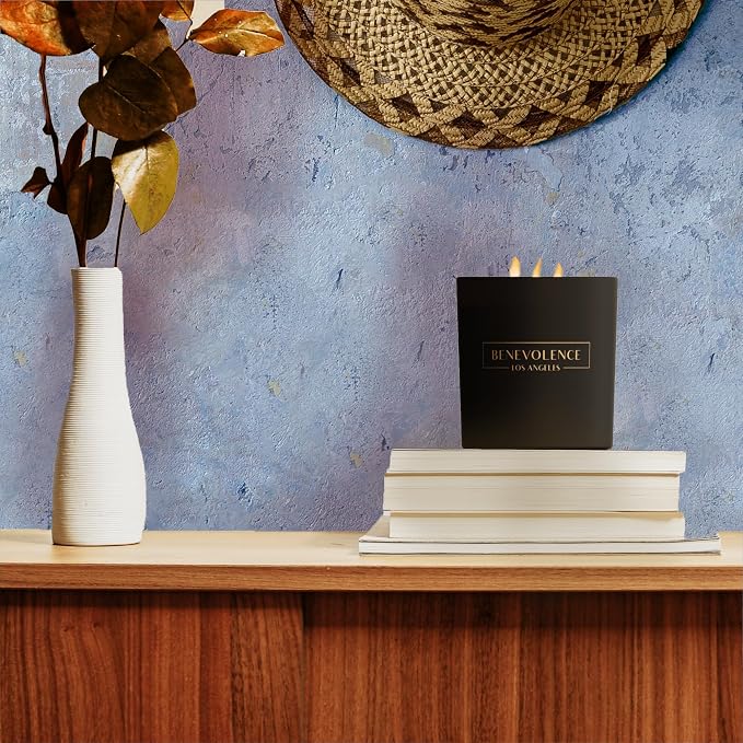 Benevolence LA 3 Wick Candle, Fig Tree Large Christmas Scented Candles | Soy - Image 5