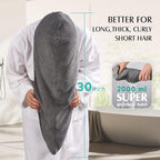 YFONG 3 Pack Large Microfiber Hair Towel Wrap, Thick Hair, Super Absorbent Hair - Image 4