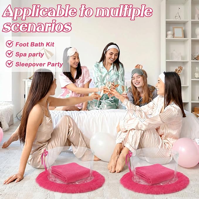HunnmingRe 18 Pcs Foot Spa Kit for Spa Sleepover Party Supplies - Image 4