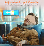 Sleep Mask with Headphones Bluetooth 5.4, LC-dolida Wireless Music Eye Mask - Image 7