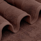 White Classic Luxury Soft Brown Bath Sheet Towels - Image 3