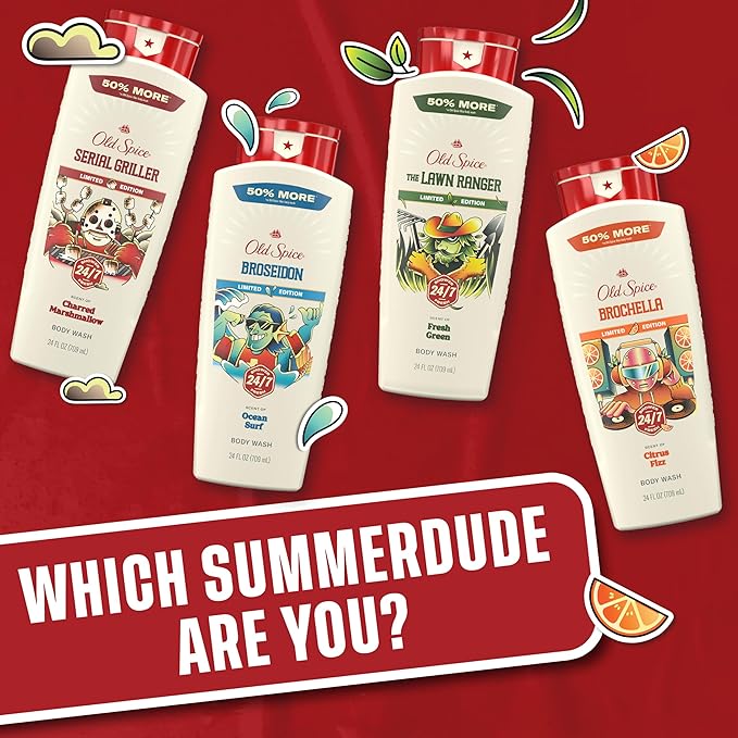 Old Spice Body Wash for Men, Summerdudes, 24/7 Shower Fresh - Image 7