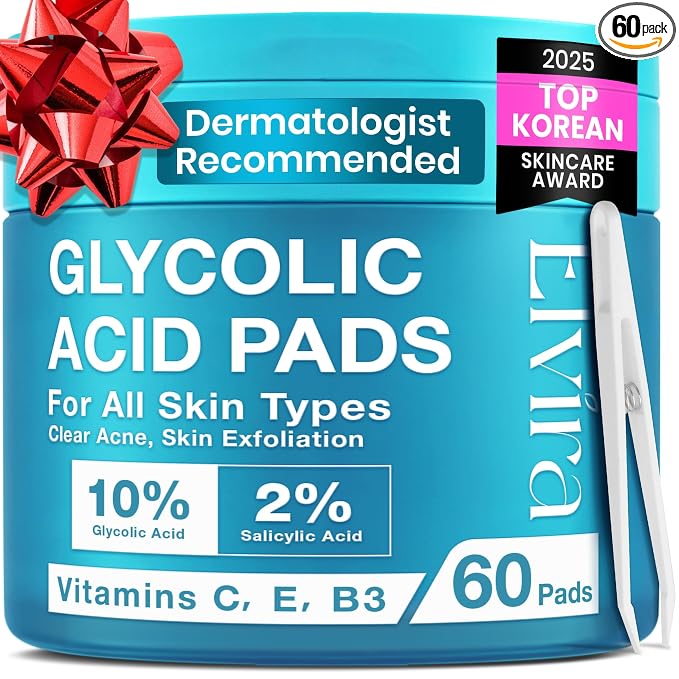 Elvira Glycolic Acid Exfoliating Facial Pads by Elvira
