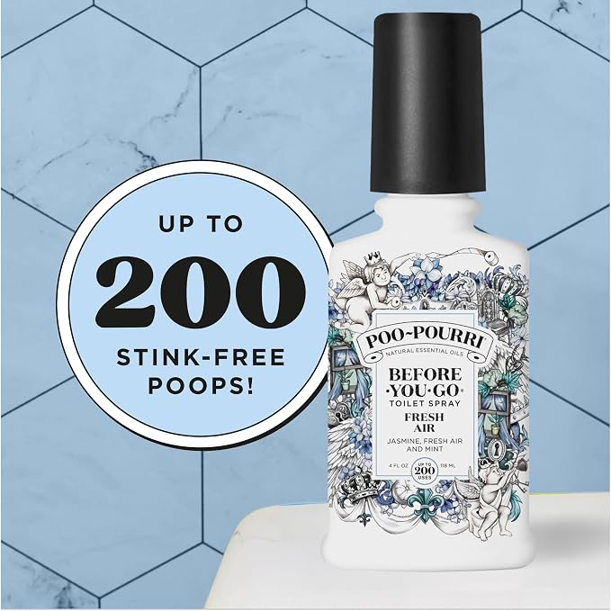 Poo-Pourri Before-You-Go Toilet Spray, Fresh Air, 4 Fl Oz, Bathroom Odor - Image 8