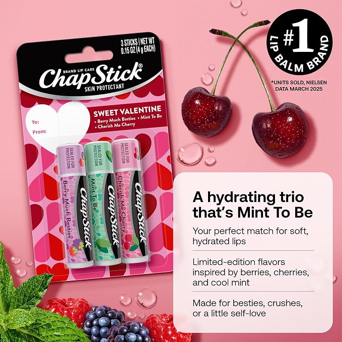 ChapStick Sweet Valentine Gift Lip Balm, Hydrating & Moisturizing Lip Care - Image 2
