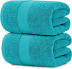 White Classic Luxury Soft Aqua Bath Sheet Towels by WhiteClassic