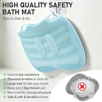 XL Shower Foot Scrubber Mat, Silicone Feet Massage Scrubber in Shower Clean - Image 6