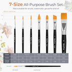 Nicpro Face Paint Brush Set, Synthetic Nylon Hair, Makeup Paintbrush Kit - Image 6