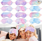 Cuffbow 12 Pcs Plush Sleeping Eye Masks Bulk Comfortable Sleep Eye Cover Mask by Cuffbow
