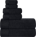 GLAMBURG 100% Cotton Ultra Soft 6 Pack Towel Set, Contains 2 Bath Towels 28x55 by GLAMBURG