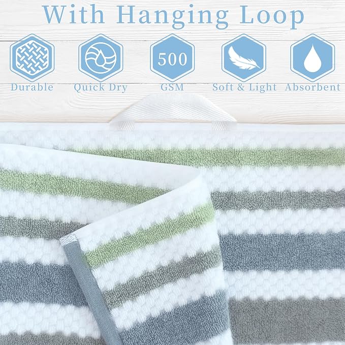Striped Bath Towels - Image 2