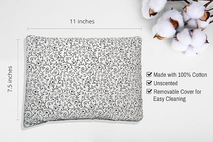 Microwavable Corn Filled Heating Pad and Cold Pack/Washable 100% Cotton Cover - Image 2