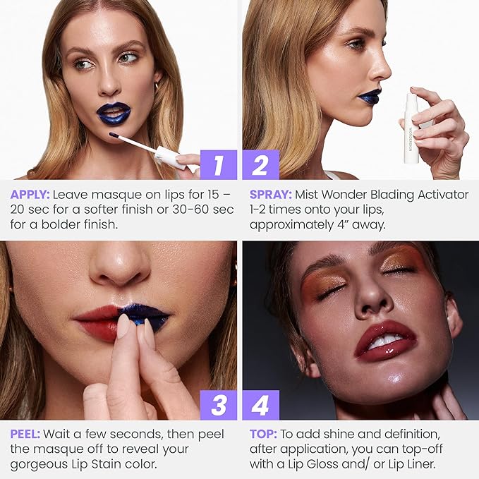 Wonderskin Wonder Blading All Day Lip Stain Peel Off Masque and Reveal Kit - Image 3