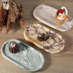 Koville Natural Marble Tray for Decor, Marble Vanity Tray for Perfume, Stone - Image 8