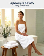 LANE LINEN Bath Towels Set of 6 – 100% Cotton, Zero Twist, 2 Large Bath Towel - Image 2