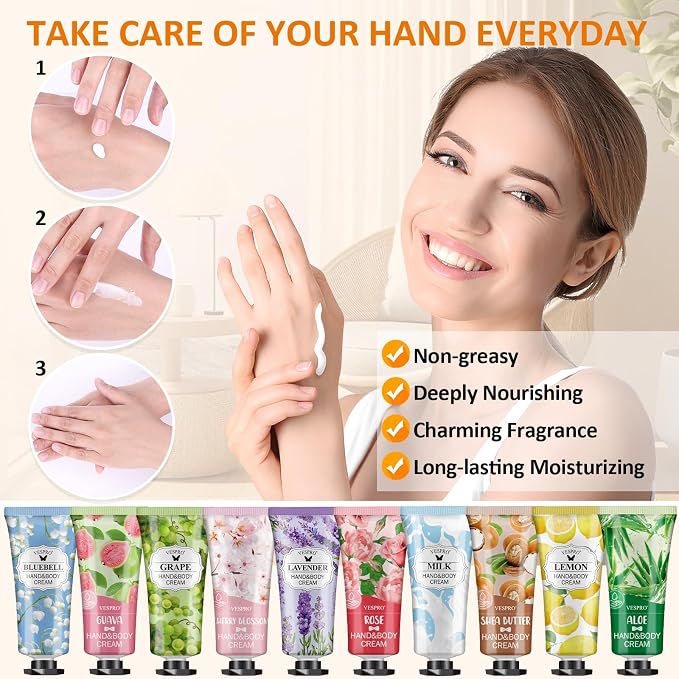 126 Pack Hand Cream Set, Mothers Day Gifts, Bulk Hand Lotion Travel Size - Image 3