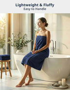 LANE LINEN 100% Cotton 4 Pack Bath Towels - Image 2